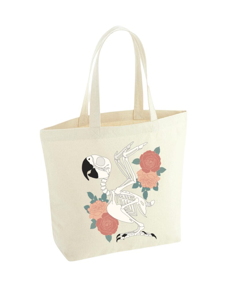 Maxi Tote bag Halloween skelet
