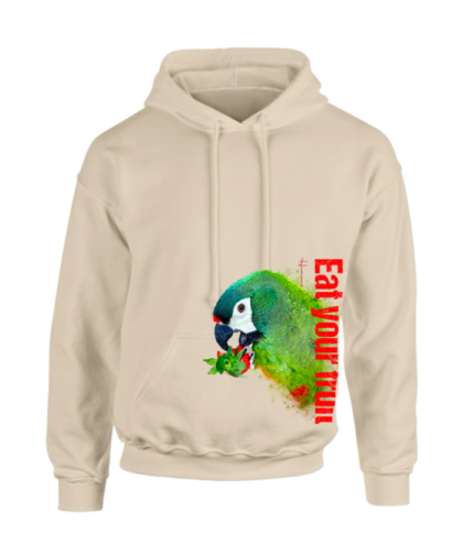 Ara maracana *eat your fruit* hoodie