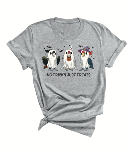 Halloween kaketoe shirt grijs