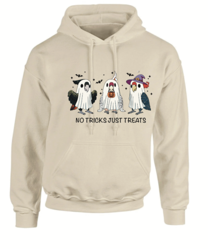 Halloween kaketoe hoodie zand