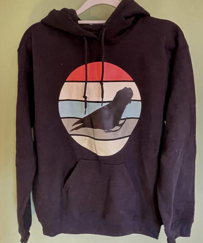 Sunset roze kaketoe hoodie zwart Small