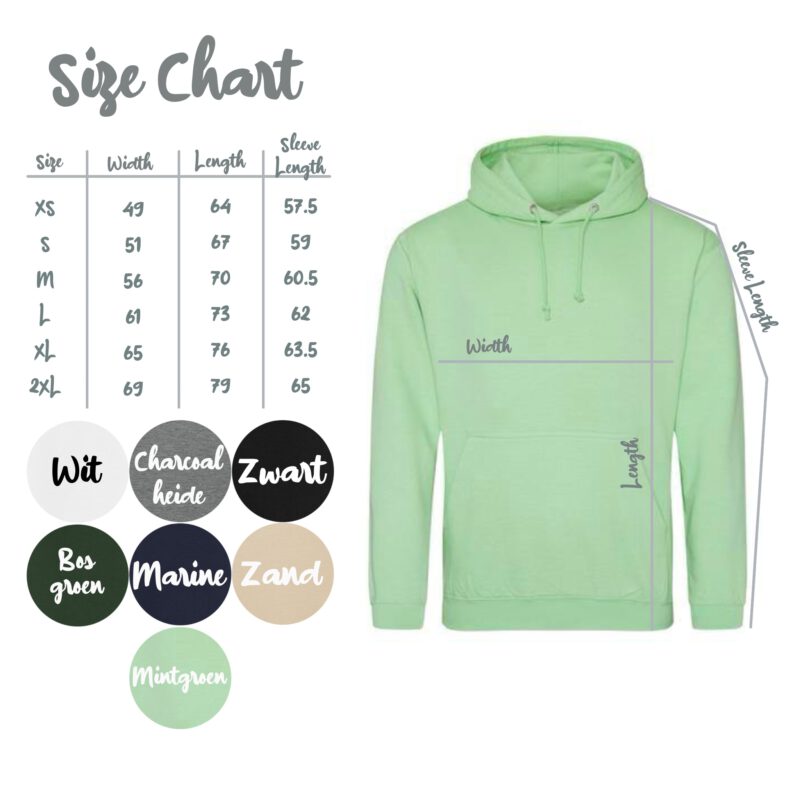 Size hoodie
