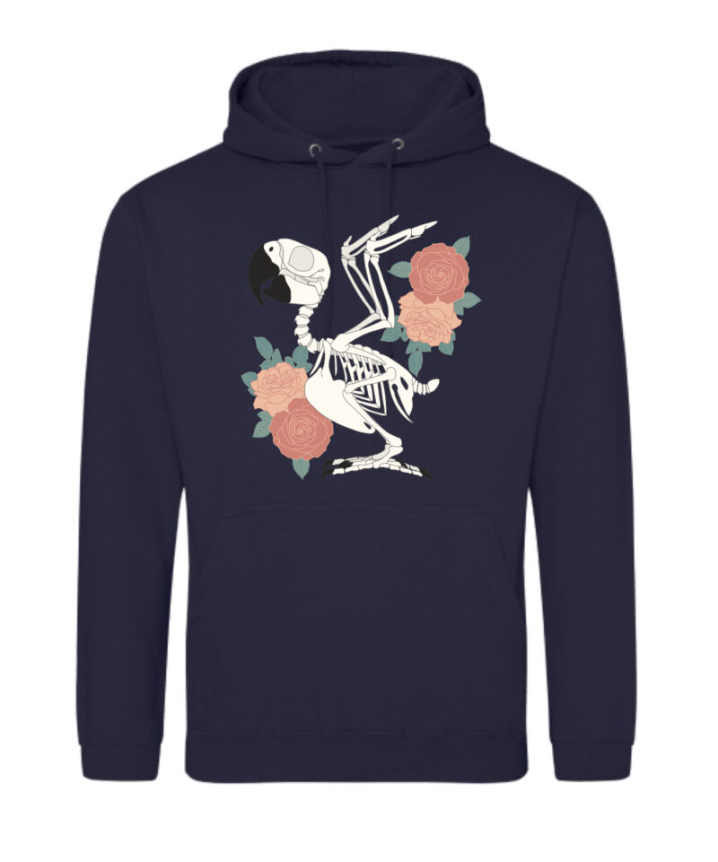 Papegaai skelet hoodie Marine