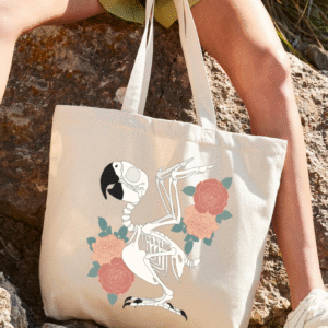Maxi Tote bag papegaai skelet