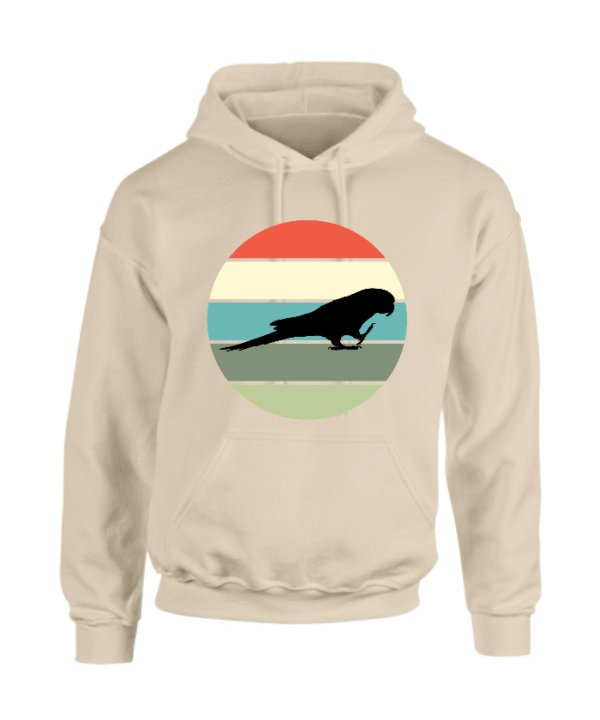 Hoodie met silhouet van maracana in retro zonsondergang design