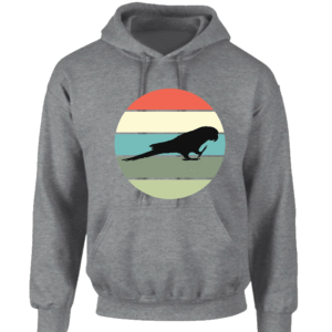 Hoodie met silhouet van maracana in retro zonsondergang design