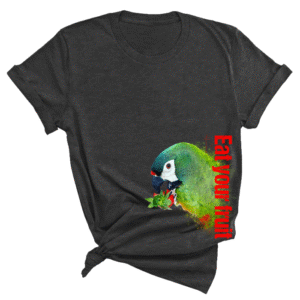 Shirt met maracana eat your fruit not humans design