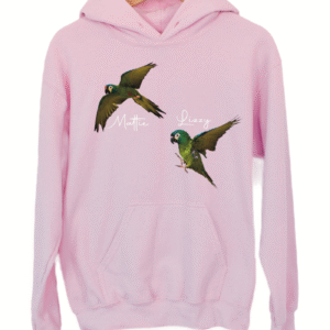 Gepersonaliseerde hoodie eigen foto papegaai parkiet