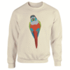Gepersonaliseerde sweater eigen getekende papegaai parkiet