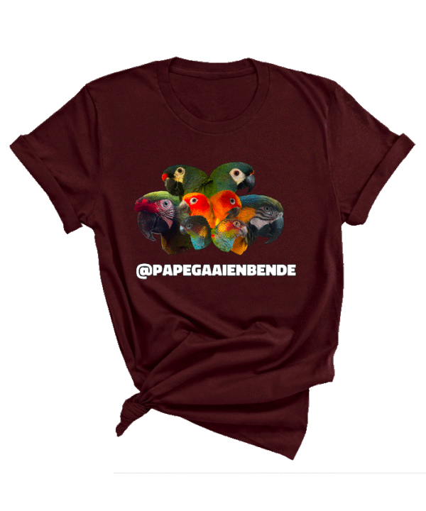 Gepersonaliseerd shirt met foto van eigen papegaai print kleur keuzen