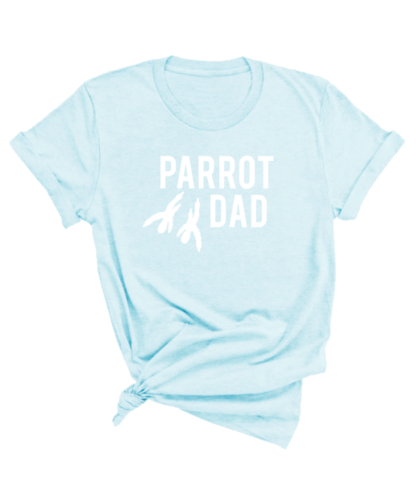 Shirt met wit parrot dad print en papegaaien poten afdruk
