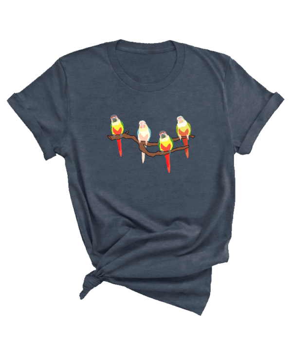 Gepersonaliseerde conure pyrrhura shirt - Afbeelding 5