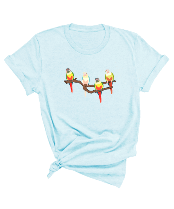 Gepersonaliseerde conure pyrrhura shirt - Afbeelding 8