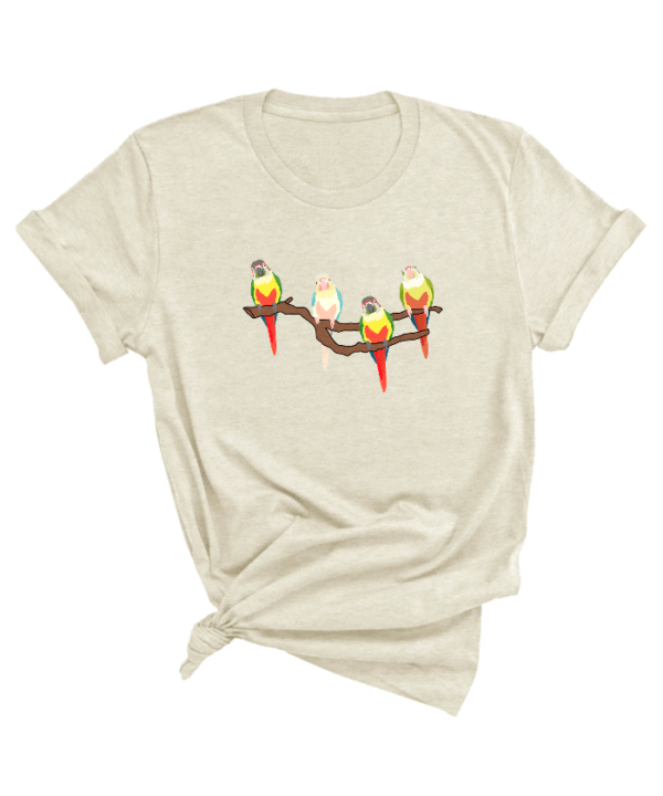 Gepersonaliseerde conure pyrrhura shirt - Afbeelding 7