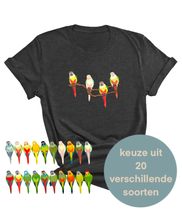 Gepersonaliseerde conure pyrrhura shirt