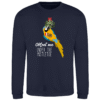Kerst blauwgele ara sweater