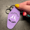 Sleutelhanger met tekst ‘My parrot My life’ – voor papegaaienliefhebbers