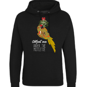 Kerst roodoor ara hoodie zwart