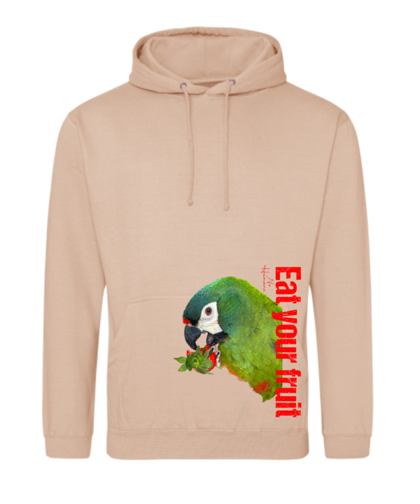 Ara maracana *eat your fruit* hoodie