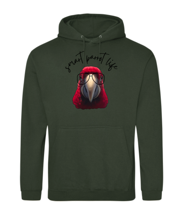 Smart parrot life groenvleugel hoodie - Afbeelding 4