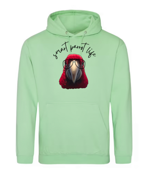 Smart parrot life groenvleugel hoodie - Afbeelding 6