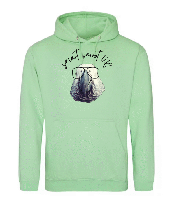 Smart parrot life grijze roodstaart hoodie - Afbeelding 6