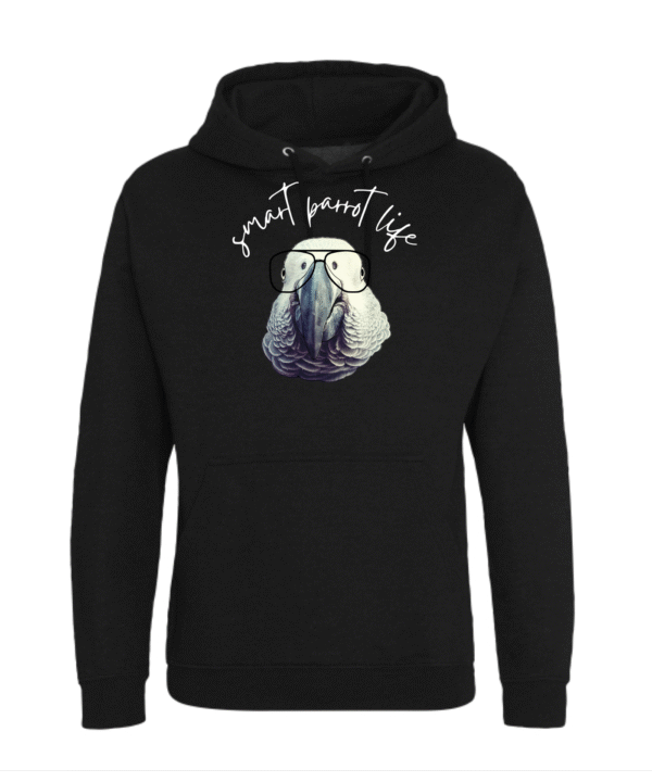 Smart parrot life grijze roodstaart hoodie - Afbeelding 8