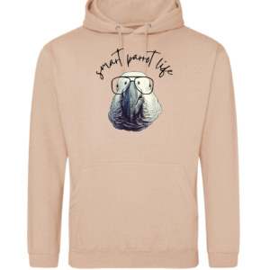 Smart parrot life grijze roodstaart hoodie