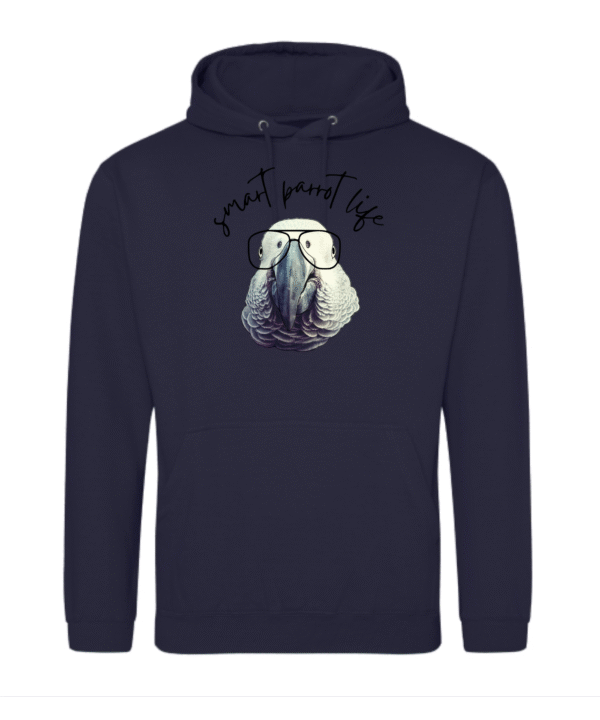 Smart parrot life grijze roodstaart hoodie - Afbeelding 4