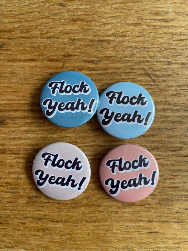Flock yeah! button