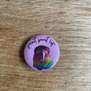 Alternative view of Smart parrot life pyrrhura button
