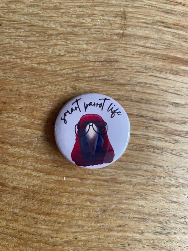 Smart parrot life groenvleugel button - Afbeelding 2