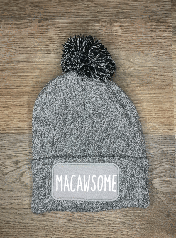Macawsome Muts heater grey