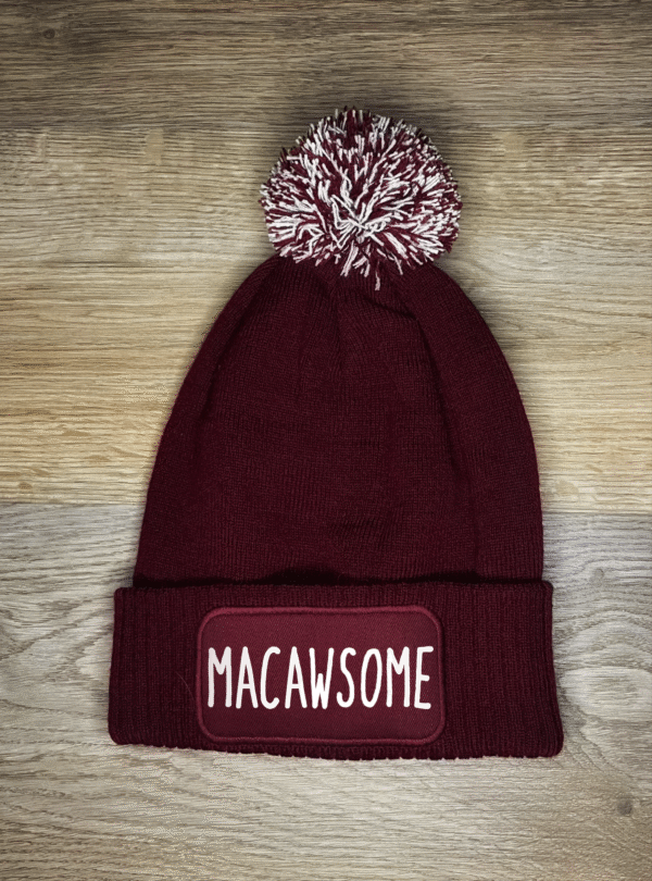 Macawsome Muts burgundy