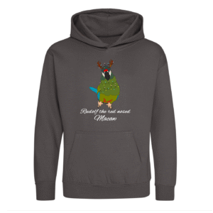 Kerst ara maracana kinder hoodie heather grey