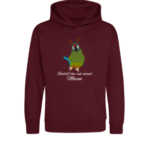 Kerst ara maracana kinder hoodie burgundy