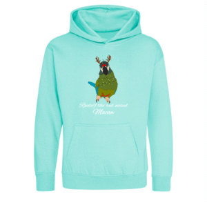 Kerst ara maracana kinder hoodie peppermint