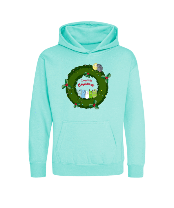 Kerst forpus kinder hoodie peppermint