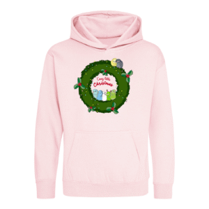 Kerst forpus kinder hoodie baby pink