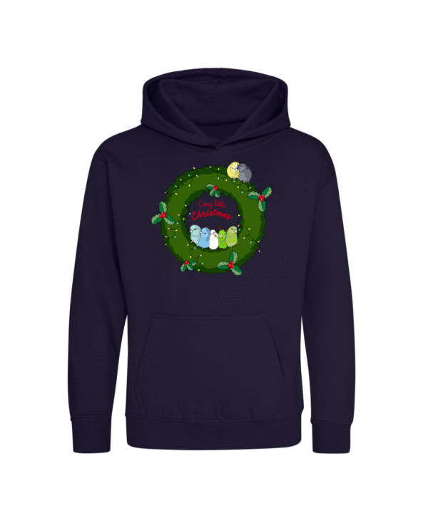 Kerst forpus kinder hoodie marine