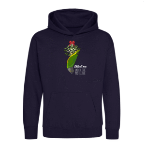 Kerst bonte boer kinder hoodie marine
