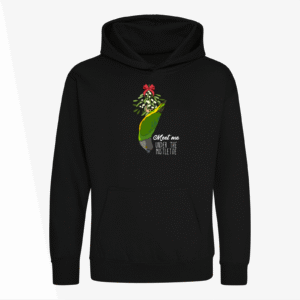 Kerst bonte boer kinder hoodie zwart