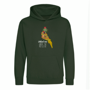 Kerst roodoor ara kinder hoodie bos groen