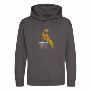 Kerst roodoor ara kinder hoodie heather grey