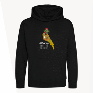 Kerst roodoor ara kinder hoodie zwart