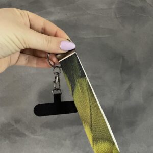 Alternative view of Green Wing Macaw Feather Pattern Wristlet