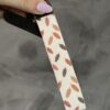 Pastel Feather Pattern Wristlet
