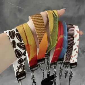 Alternative view of Pastel Feather Pattern Wristlet