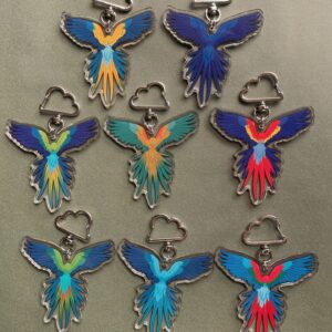 Alternative view of Macaw Acrylic Keychain