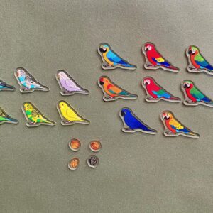 Alternative view of Budgie Acrylic Shaker Pieces